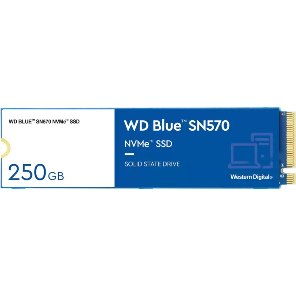 WESTERN DIGITAL SSD INTERNO BLUE SN570 250GB PCIE GEN3 NVME WESTERN DIGITAL