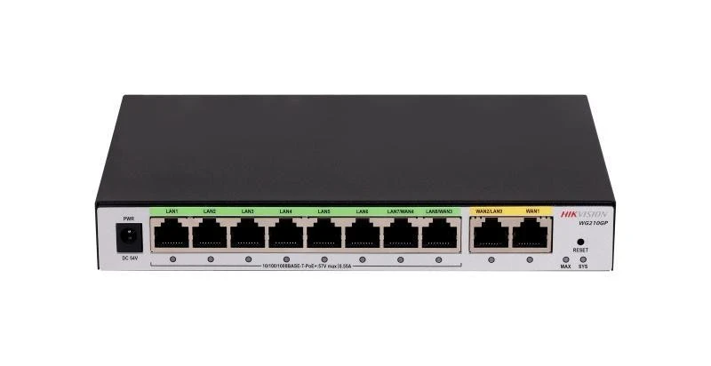 HIKVISION CONTROLLER 8-PORT GIGABIT POE, AP CONTROLLER, 200 USERS