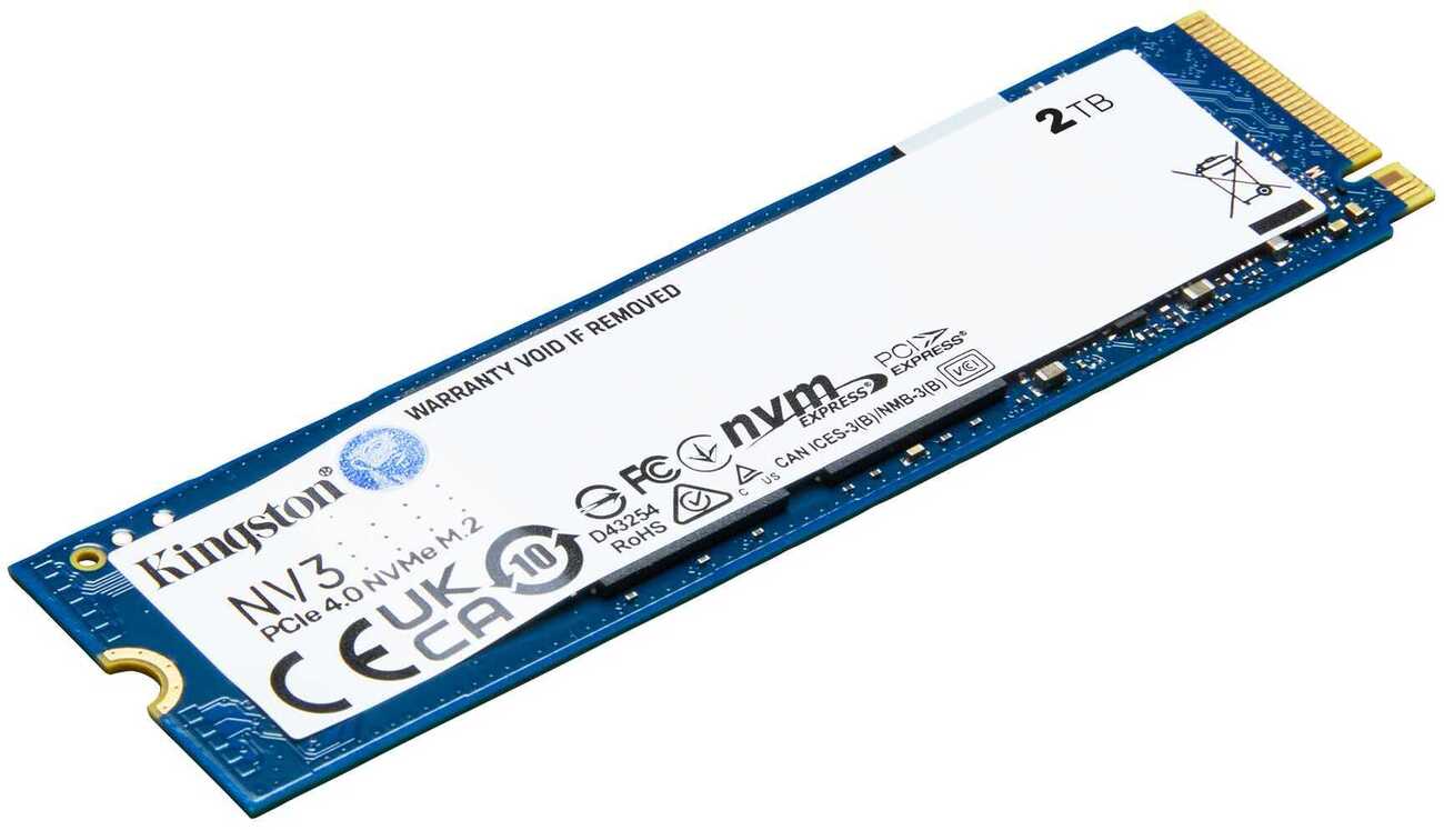 Kingston NV3 SSD 2TB M.2 NVMe 6000/5000MB/s PCi Ex 4.0