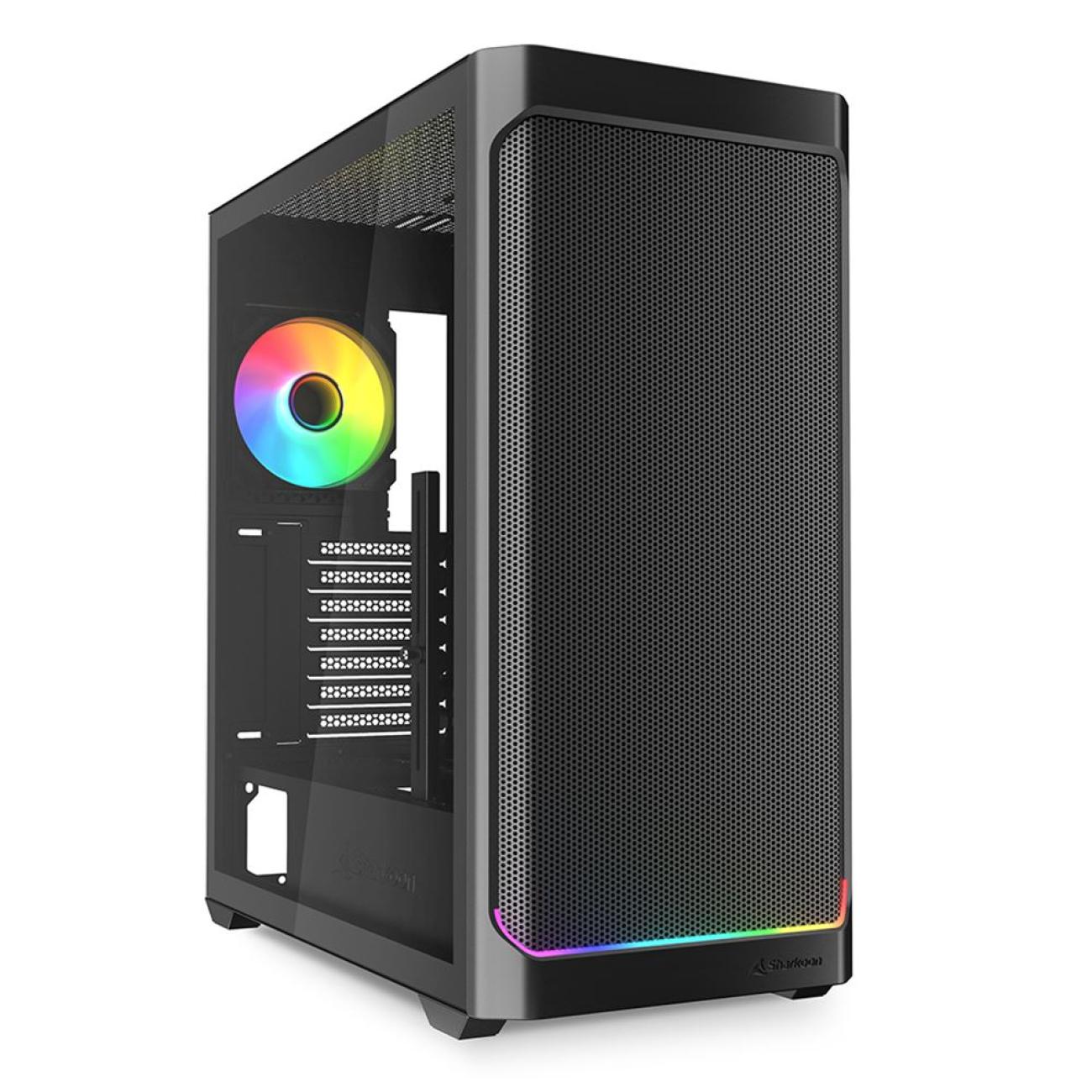 SHARKOON CASE AK4W ATX RGB STRIP BLACK