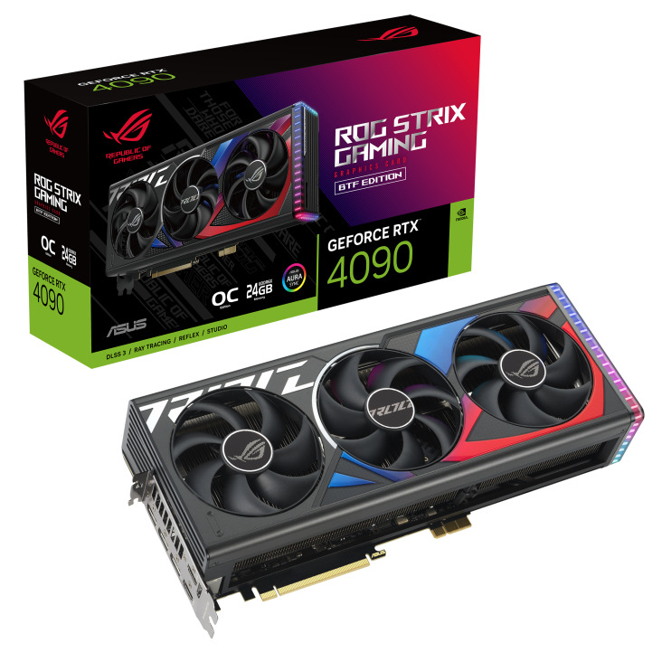 ASUS VGA GEFORCE RTX 4090, ROG-STRIX-RTX4090-O24G-BTF-GAMING, BTF EDITION, 24GB GDDR6X,...