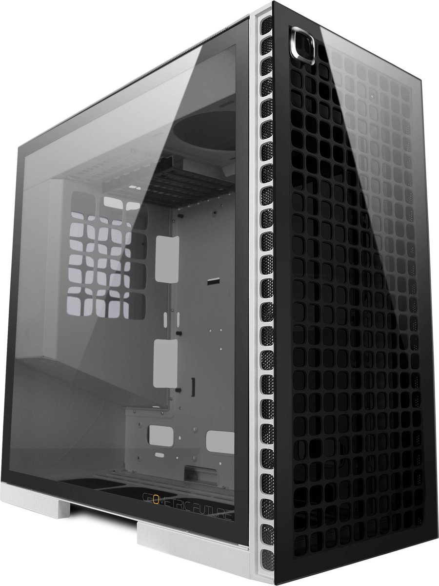 Geometric Future Cezanne Case Mid Tower No-Power Vetro Temperato minITX/mATX/ATX/E-ATX Bianco...