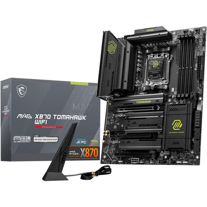 MSI MB AMD MAG X870 TOMAHAWK WIFI,X870,AM5,4DDR5,3PCI-EX16,4M.2,4SATA3,2USB4,1USB 3.2 GEN2X2,3USB3.2