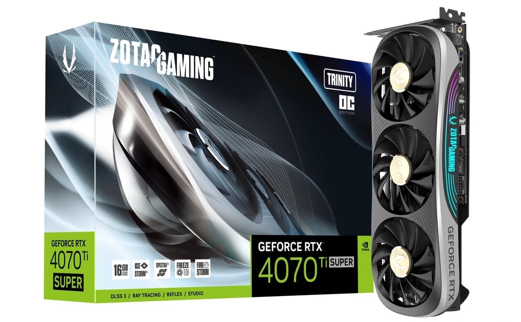 Zotac GeForce RTX 4070 Ti Super Trinity OC 16GB GDDR6X DLSS3.5 HDMI/3*DisplayPort PCi Ex 4.0 16x...