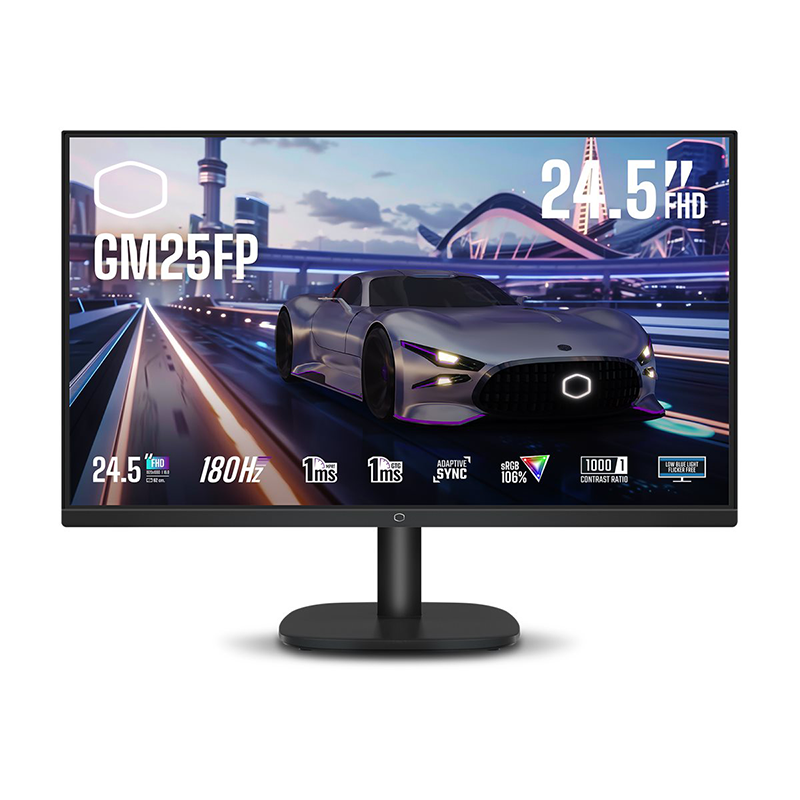 COOLER MASTER MONITOR 24,5 LED IPS FHD 16:9 1MS 250 CDM 180hz, sRGB 106, DP/HDMI, MULTIMEDIALE