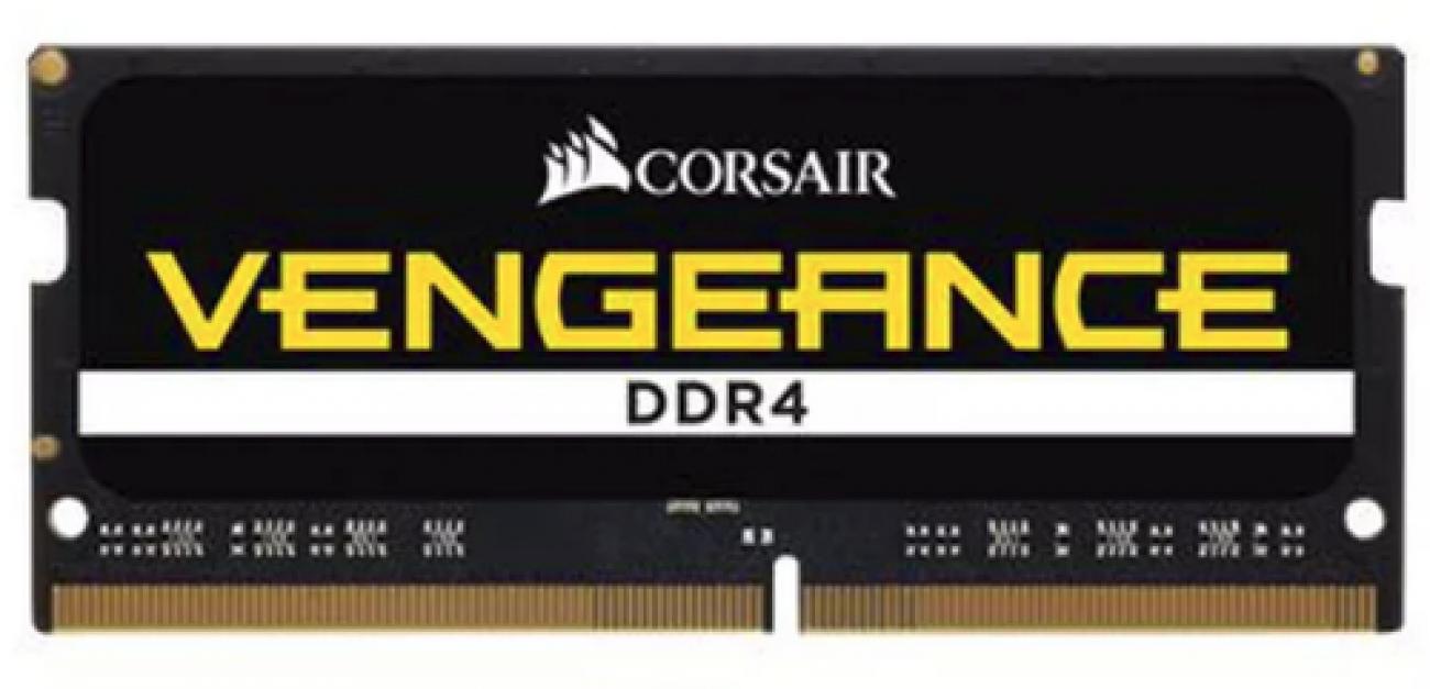 CORSAIR RAM VENGEANCE SODIMM 8GB 1X8GB DDR4 2666 PC4-21300 C18 1.2V CORSAIR