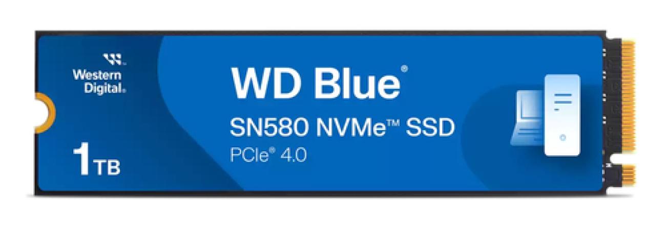 WD SSD BLUE SN580 1TB M2 NVME PCI-E 4X4 4150/4150MB/S R/W