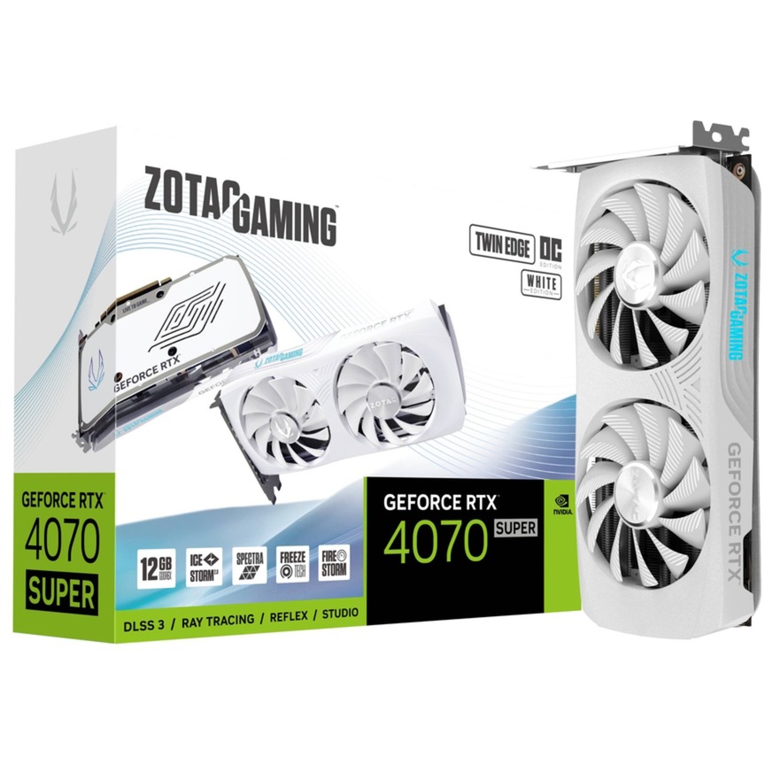 Scheda Video ZOTAC GeForce RTX 4070 Super Twin Edge OC White Edition