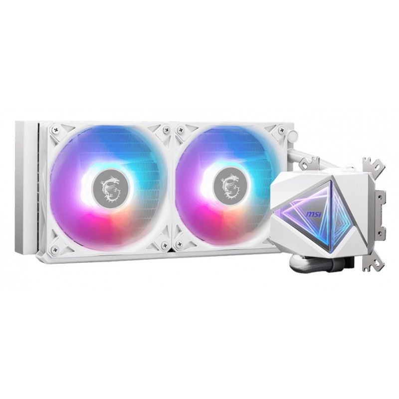 MAG CORELIQUID I240 WHITE, Global, 2x ARGB Gen2 Fan, ARGB Gen2 Block