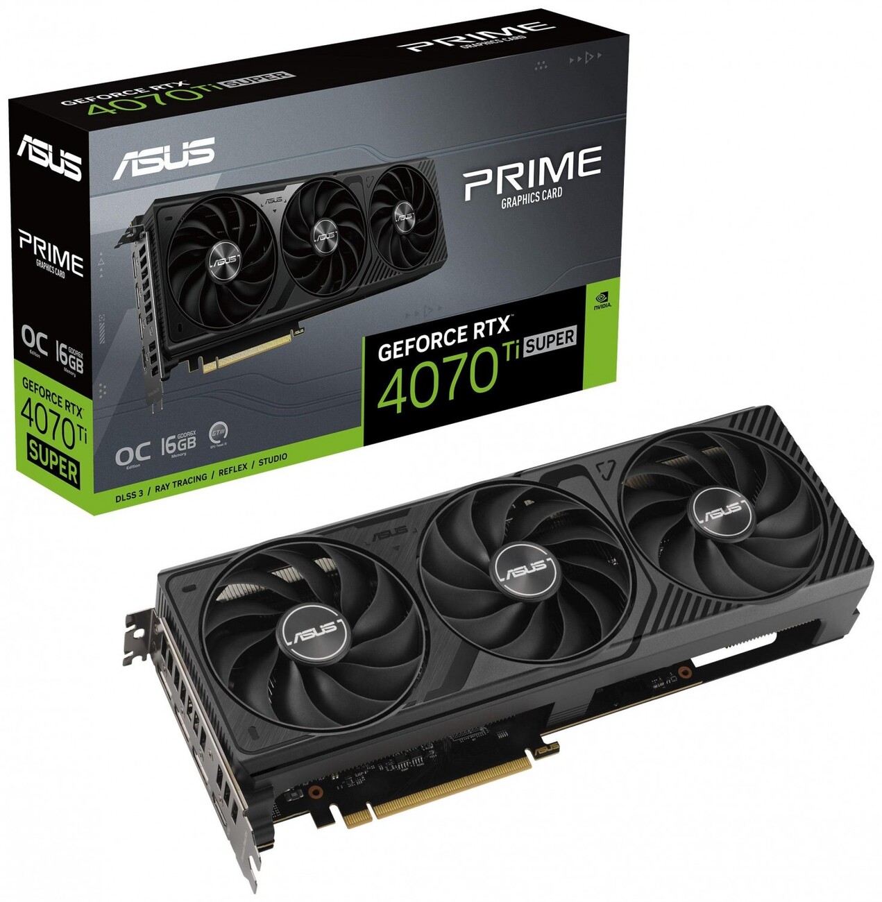 ASUS Scheda Grafica GeForce RTX 4070 Ti SUPER 16GB GDDR6X Prime RTX4070TIS-O16G