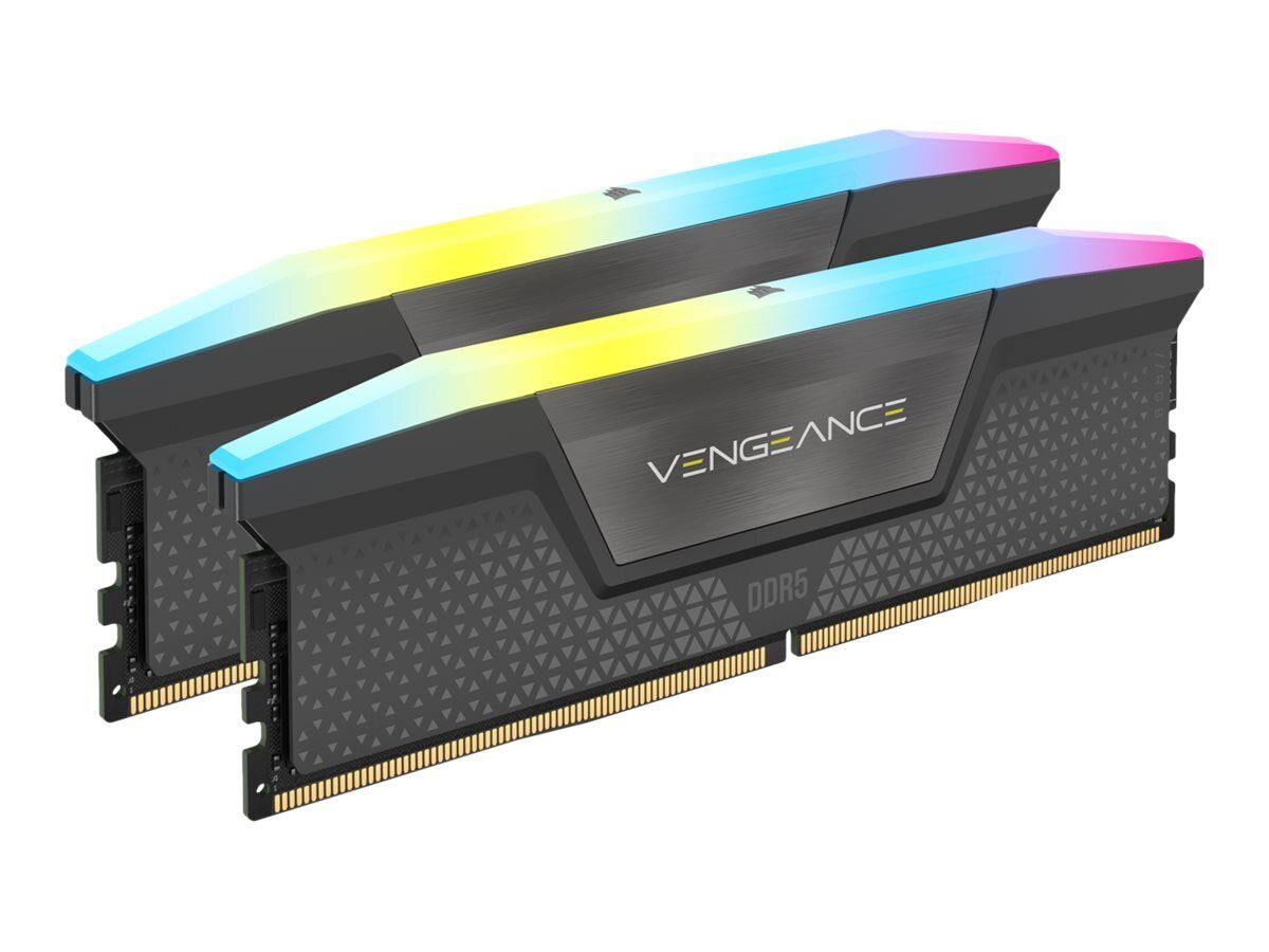 Corsair CMH64GX5M2B5600Z36K Vengeance RGB 64GB Kit 2x32GB DDR5 5600MHz CL36 - Memorie Ram Corsair