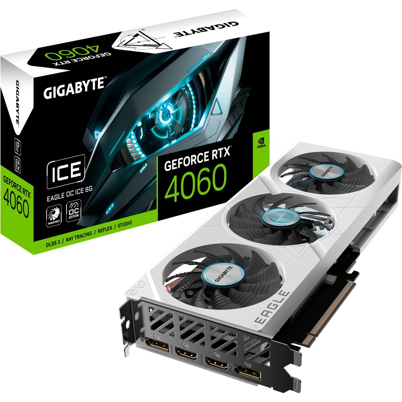 Gigabyte EAGLE GeForce RTX 4060 OC ICE NVIDIA 8 GB GDDR6