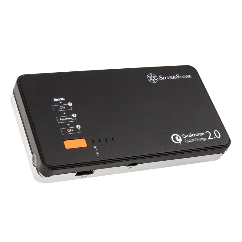 Silverstone SST-PB06BS 10.000mAh Power Bank con QC 2.0