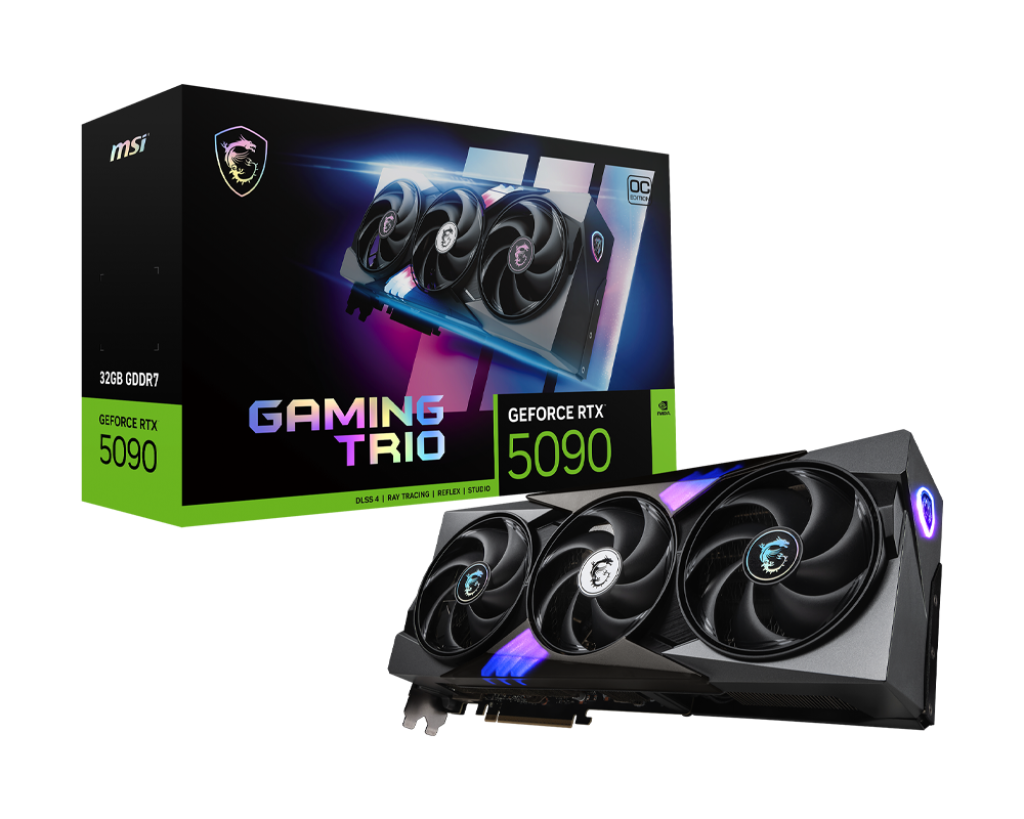 PRE-ORDINE! MSI VGA GEFORCE RTX 5090, RTX 5090 32G GAMING TRIO OC, 32GB GDDR7, HDMI/DP3, TRI...