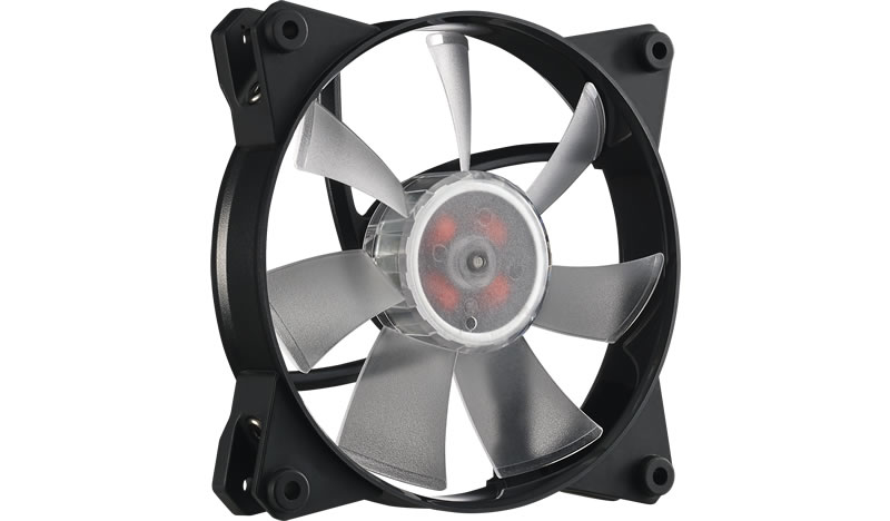 MasterFan Pro 120 Air Flow RGB PACK, ventola 120mm LED, 650 1100 RPM, 3in1 con controller RGB