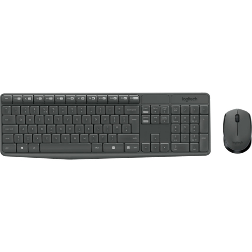 Tastiera + Mouse LOGITECH RETAIL - MK235, Wireless, Nera