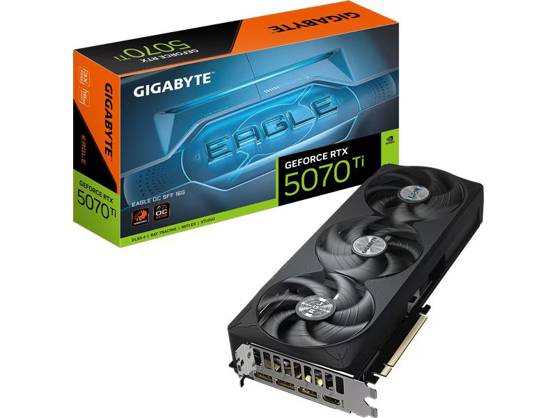 PRE-ORDINE! GIGABYTE GeForce RTX 5070 Ti EAGLE OC SFF 16GB GDDR7 DLSS4 1*HDMI/3*DisplayPort PCi...