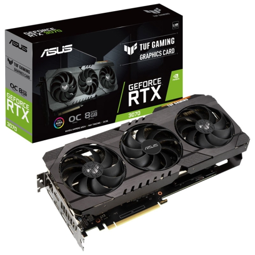 ASUS VGA GEFORCE RTX 3070, TUF-RTX3070-O8G-V2-GAMING, 8GB GDDR6, HDMI/DPHDMI, 90YV0FQI-M0NA00