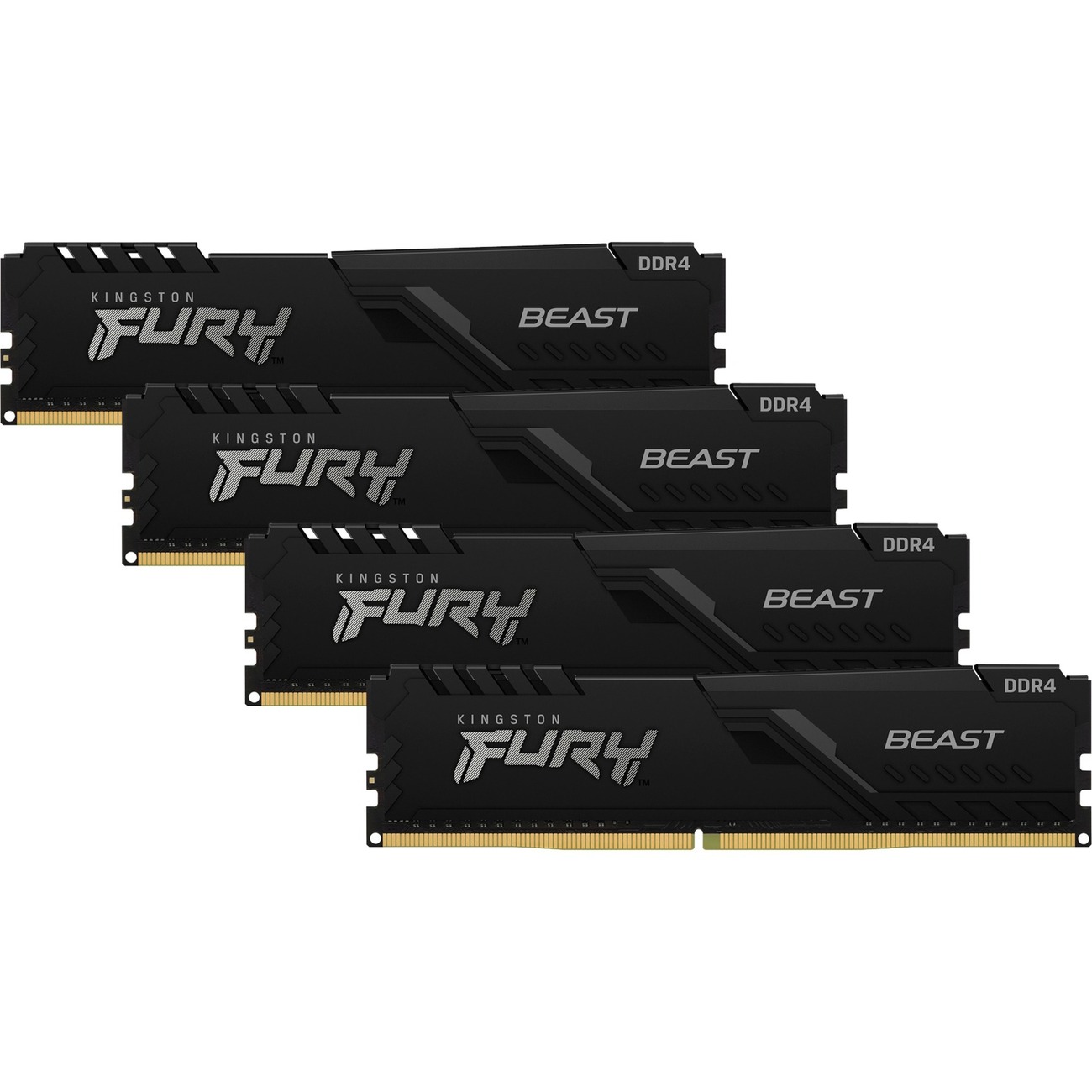 Kingston Technology FURY Beast memoria 64 GB 4 x 16 GB DDR4 3200 MHz