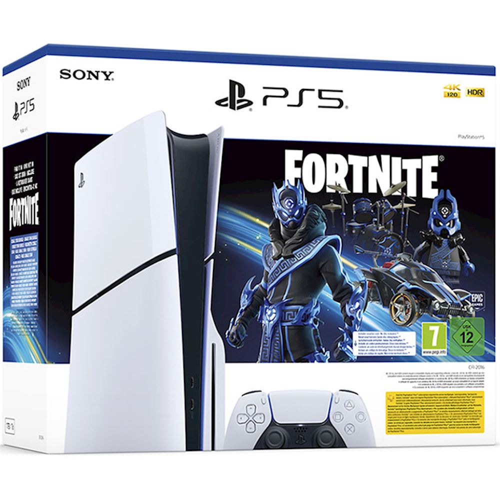 Sony PlayStation 5 Slim SSD da 1 TB Bundle Cobalt Star di Fortnite